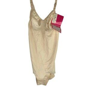 Vintage Poirette Ultratoner One Piece Bodysuit Full Body Girdle Corset Shaper
